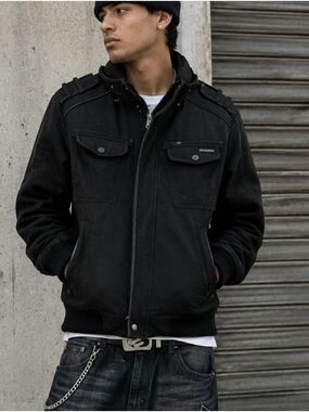 Rare Vintage Men's Rocawear Y2K Wool Military Bomber Size M